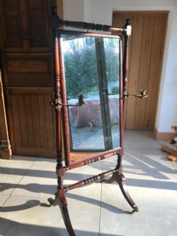 ANTIQUE GEORGIAN CHEVAL MIRROR