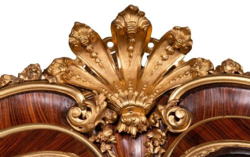 LARGE IMPOSING LOUIS XVI STYLE VITRINE CIRCA 1880 - ADDITIONAL PHOTO 10