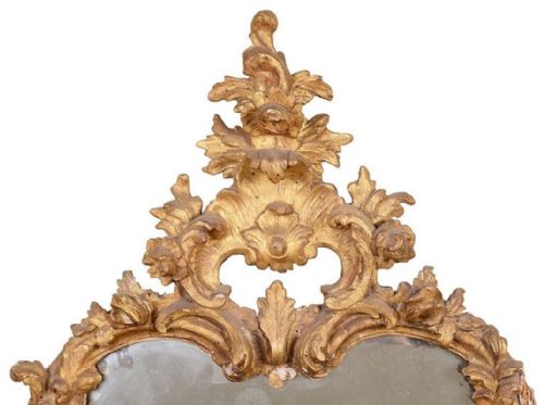PAIR OF 18TH CENTURY ITALIAN CARVED GILTWOOD MIRRORS - ADDITIONAL PHOTO 3
