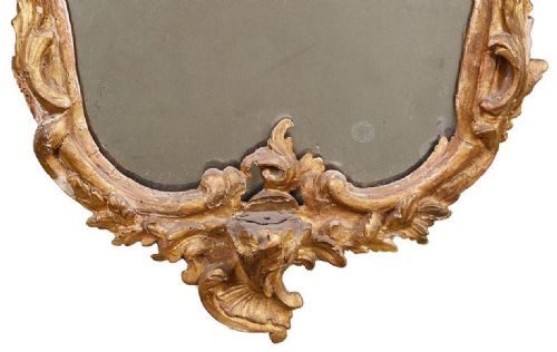 PAIR OF 18TH CENTURY ITALIAN CARVED GILTWOOD MIRRORS - ADDITIONAL PHOTO 4