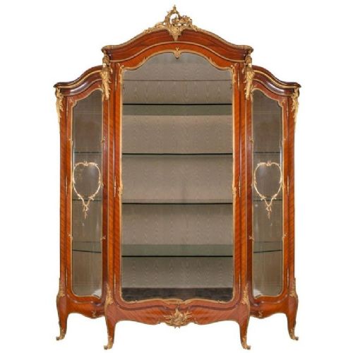 LARGE FRENCH LOUIS XVI STYLE VITRINE BY 'LINKE'