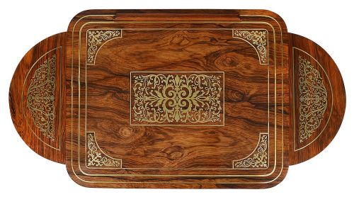 REGENCY PERIOD BRASS INLAID SIDE TABLE ATTRIBUTED TO JOHN MACLEAN CIRCA 1820 - ADDITIONAL PHOTO 2