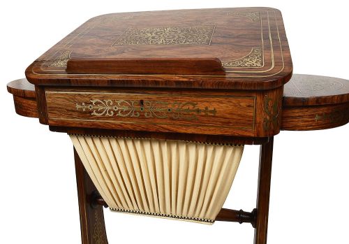 REGENCY PERIOD BRASS INLAID SIDE TABLE ATTRIBUTED TO JOHN MACLEAN CIRCA 1820 - ADDITIONAL PHOTO 6