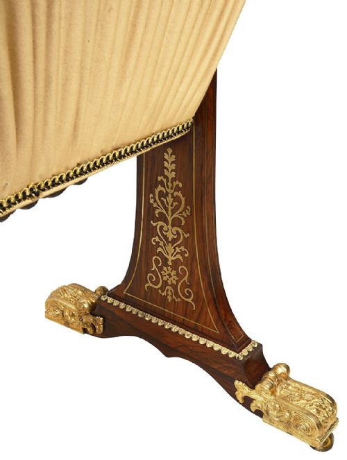 REGENCY PERIOD BRASS INLAID SIDE TABLE ATTRIBUTED TO JOHN MACLEAN CIRCA 1820 - ADDITIONAL PHOTO 9