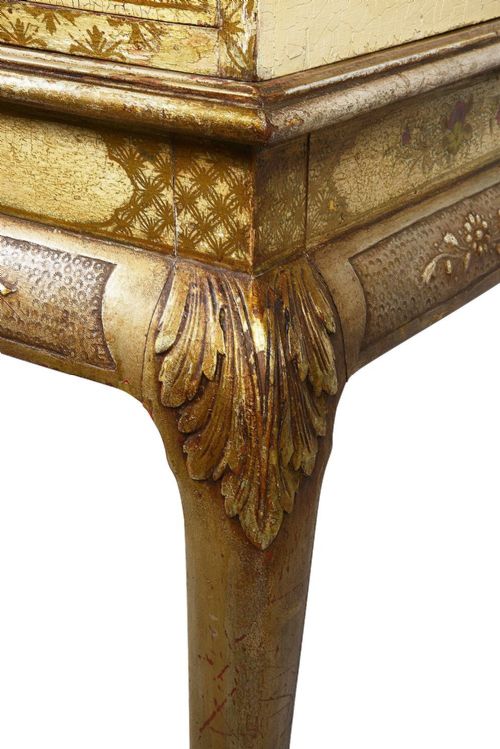 CHINOSERIE LACQUER CABINET ON STAND CIRCA 1900 - ADDITIONAL PHOTO 4