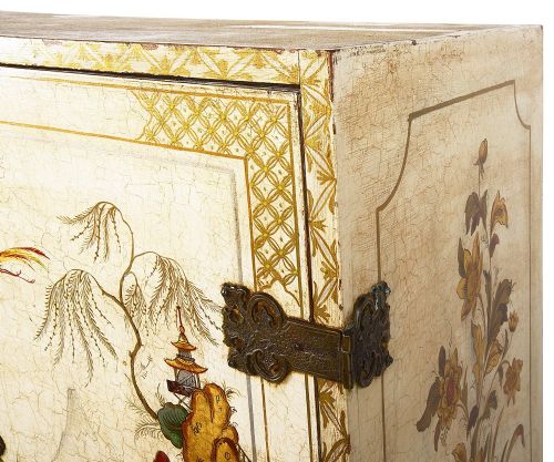 CHINOSERIE LACQUER CABINET ON STAND CIRCA 1900 - ADDITIONAL PHOTO 5