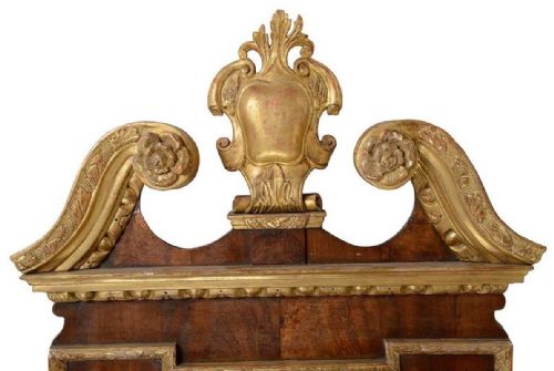 GEORGE 11 WALNUT PIER GLASS MIRROR CIRCA 1890 - ADDITIONAL PHOTO 1