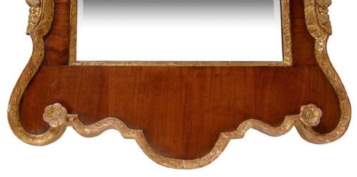GEORGE 11 WALNUT PIER GLASS MIRROR CIRCA 1890 - ADDITIONAL PHOTO 5