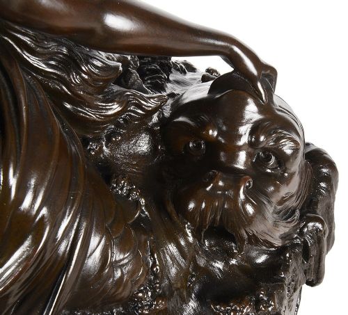 19TH CENTURY BRONZED VASE LAMP OF THE GODDESS AMPHITRITE - ADDITIONAL PHOTO 6