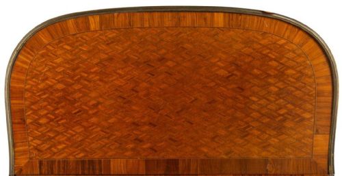 LOUIS XVI STYLE PARQUETRY INLAID CARD TABLE CIRCA 1890 LINKE STYLE - ADDITIONAL PHOTO 2