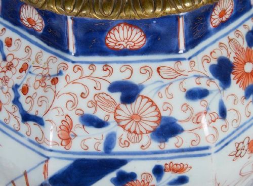 PAIR OF 18TH CENTURY JAPANESE ARITA IMARI VASESLAMPS - ADDITIONAL PHOTO 5