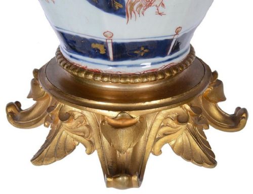 PAIR OF 18TH CENTURY JAPANESE ARITA IMARI VASESLAMPS - ADDITIONAL PHOTO 13