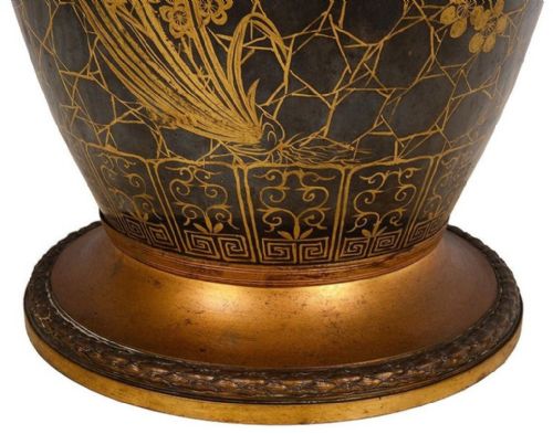 19TH CENTURY CHINESE FAMILLE NOURE VASE LAMP - ADDITIONAL PHOTO 2