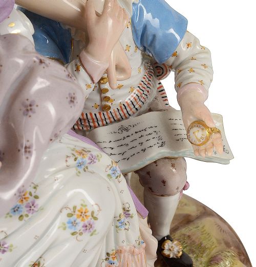 MEISSEN GROUP 'A GOOD MOTHER' 19TH CENTURY - ADDITIONAL PHOTO 8