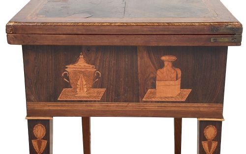 18TH CENTURY MARQUETRY INLAID CARD TABLE - ADDITIONAL PHOTO 3