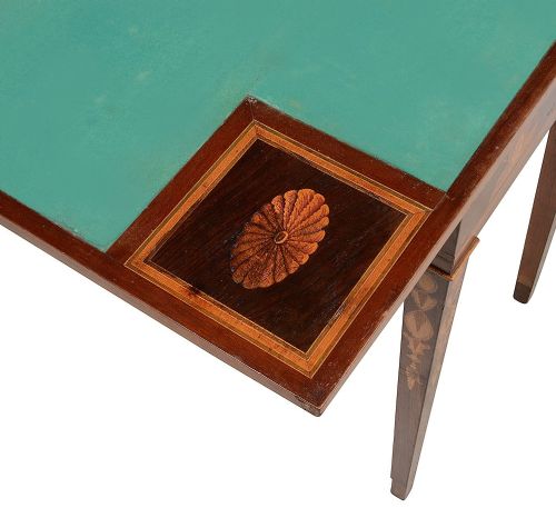 18TH CENTURY MARQUETRY INLAID CARD TABLE - ADDITIONAL PHOTO 6