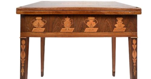 18TH CENTURY MARQUETRY INLAID CARD TABLE - ADDITIONAL PHOTO 11