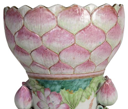 RARE PAIR OF 19TH CENTURY CHINESE FAMILLE ROSE VASES 92CM 36 - ADDITIONAL PHOTO 1