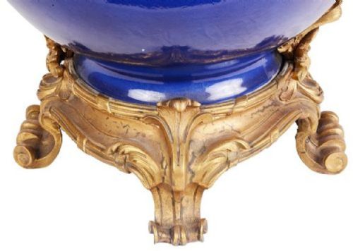 CHINESE BLUE AND WHITE VASE LAMP 19TH CENTURY - ADDITIONAL PHOTO 4