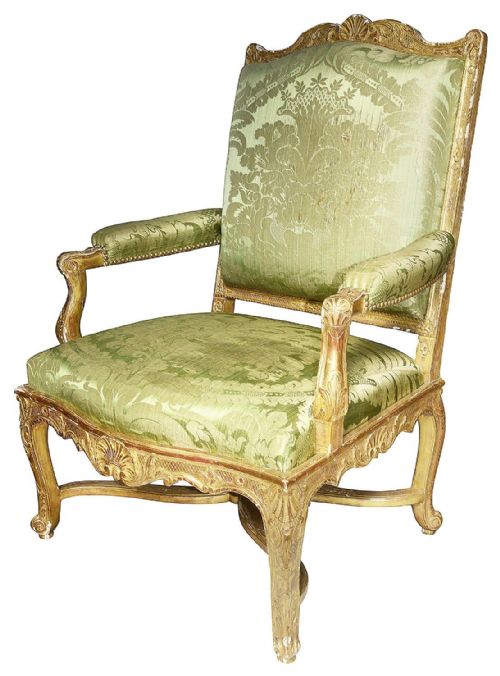 PAIR 19TH CENTURY FRENCH GILTWOOD SALON CHAIRS - ADDITIONAL PHOTO 1