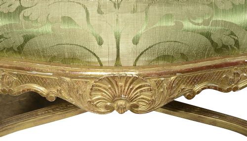 PAIR 19TH CENTURY FRENCH GILTWOOD SALON CHAIRS - ADDITIONAL PHOTO 8
