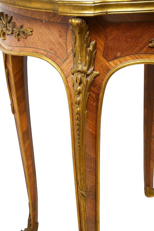 FRENCH 19TH CENTURY MARBLE TOPPED GUERIDON AFTER LINKE - ADDITIONAL PHOTO 3