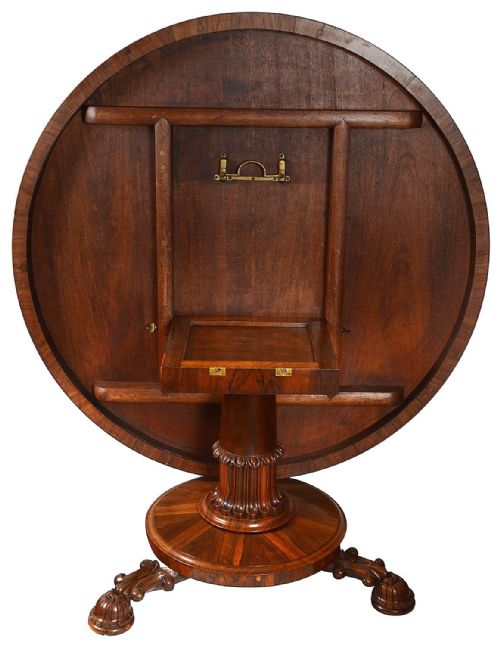 LATE REGENCY PERIOD ROSEWOOD DINING CENTRE TABLE CIRCA 182040 - ADDITIONAL PHOTO 6