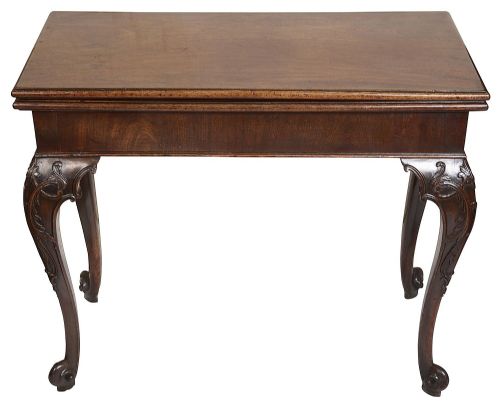 GEORGE II MAHOGANY TEA TABLE CIRCA 1740 - ADDITIONAL PHOTO 4