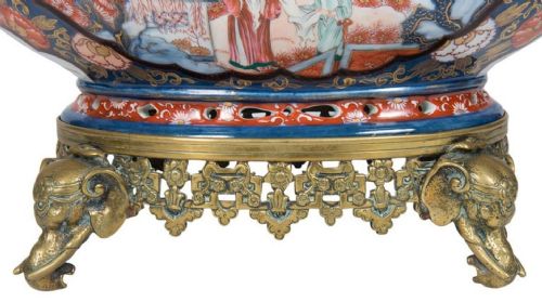 PAIR OF 19TH CENTURY JAPANESE STYLE SAMSON IMARI JARDINIRES - ADDITIONAL PHOTO 7