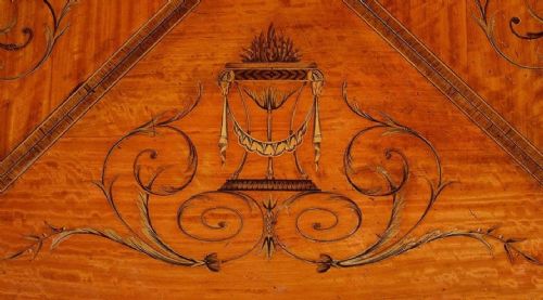 EDWARDIAN SATINWOOD INLAID CARD TABLE - ADDITIONAL PHOTO 2