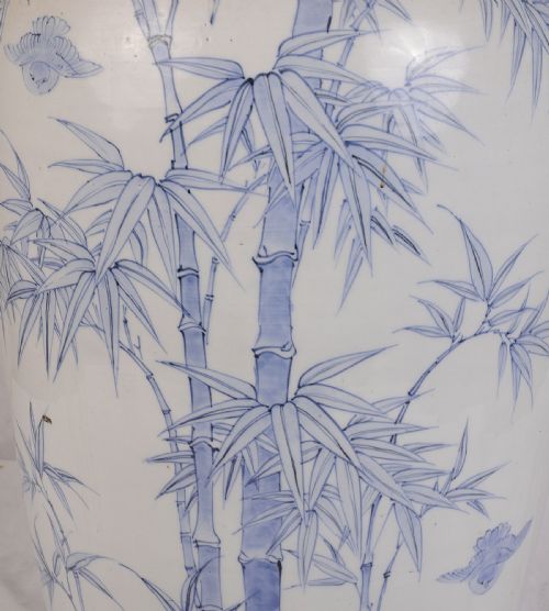 LARGE JAPANESE KORANGO IMARI BAMBOO PATTERNED VASE CIRCA 1900 - ADDITIONAL PHOTO 4