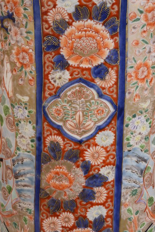 LARGE 19TH CENTURY JAPANESE IMARI SPILL VASES LAMP - ADDITIONAL PHOTO 7