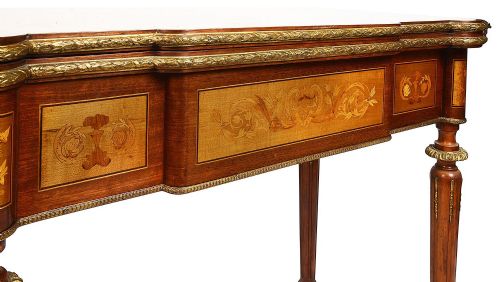 FRENCH 19TH CENTURY MARQUETRY INLAID CARD TABLE - ADDITIONAL PHOTO 5