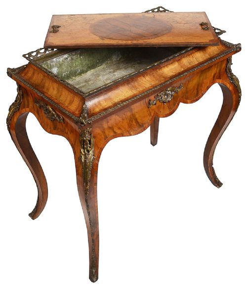 VICTORIAN WALNUT JARDINIERE SIDE TABLE - ADDITIONAL PHOTO 2
