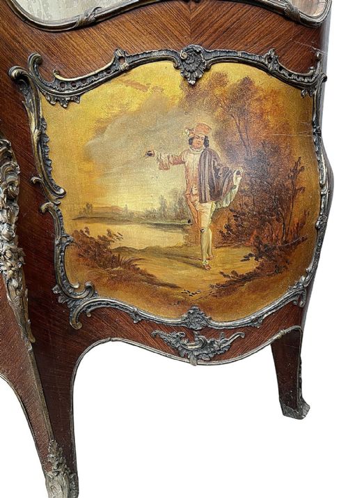 PAIR FRENCH VERNE MARTIN VITRINES CIRCA 1890 - ADDITIONAL PHOTO 2