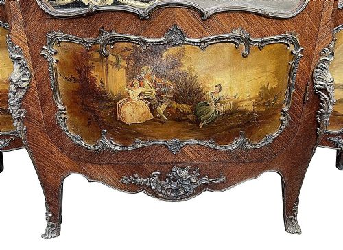 PAIR FRENCH VERNE MARTIN VITRINES CIRCA 1890 - ADDITIONAL PHOTO 4