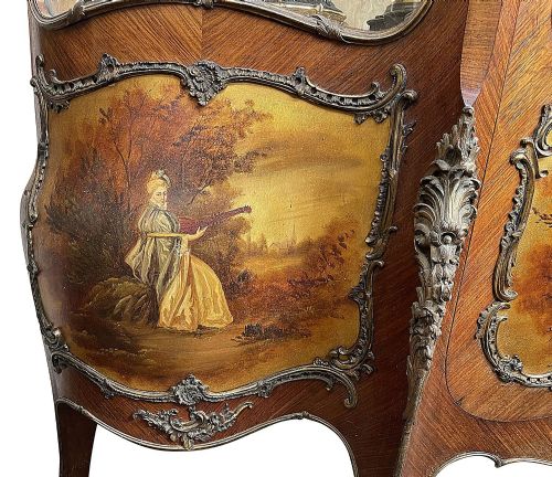 PAIR FRENCH VERNE MARTIN VITRINES CIRCA 1890 - ADDITIONAL PHOTO 5
