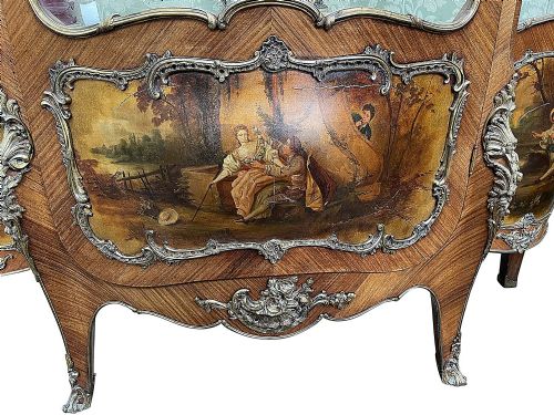 PAIR FRENCH VERNE MARTIN VITRINES CIRCA 1890 - ADDITIONAL PHOTO 9