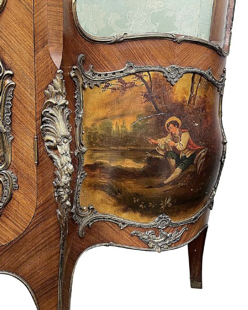 PAIR FRENCH VERNE MARTIN VITRINES CIRCA 1890 - ADDITIONAL PHOTO 10