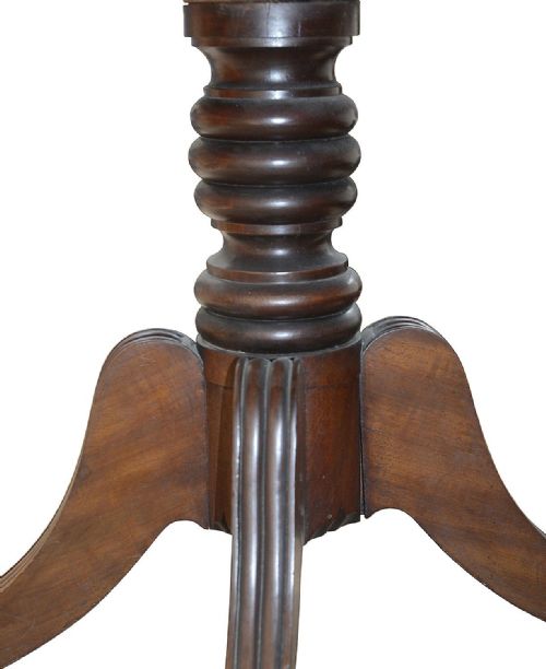 REGENCY PERIOD MAHOGANY TWIN PEDESTAL DINING TABLE - ADDITIONAL PHOTO 3