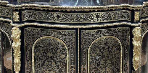 19TH CENTURY FRENCH BOULLE CREDENZA - ADDITIONAL PHOTO 4
