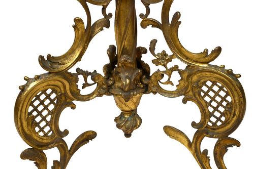 GILDED ORMOLU LOUIS XVI STYLE STANDARD LAMP - ADDITIONAL PHOTO 6