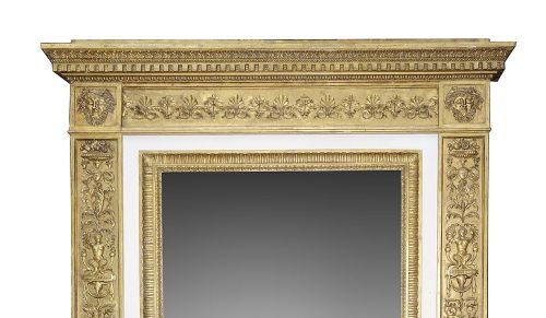 LATE 18TH CENTURY ITALIAN CARVED GILT WOOD AND GESSO WALL MIRROR - ADDITIONAL PHOTO 2