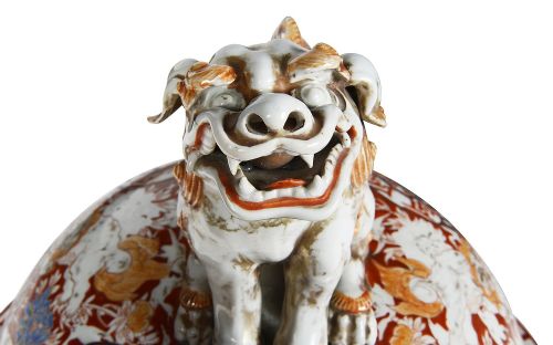 LARGE JAPANESE IMARI LIDDED VASE 19TH CENTURY - ADDITIONAL PHOTO 9
