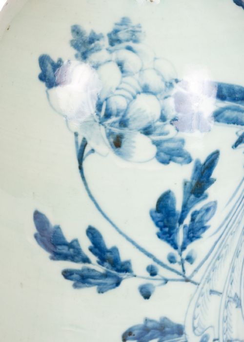 CHINESE BLUE AND WHITE 19TH CENTURY VASE LAMP - ADDITIONAL PHOTO 5