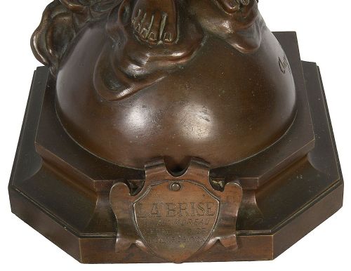 AUGUSTE MOREAU SCULPTURE OF 'THE BREEZE' 19TH CENTURY - ADDITIONAL PHOTO 5