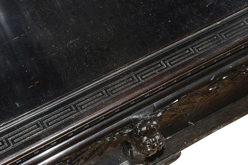 19TH CENTURY ORIENTAL CARVED HALL BENCH - ADDITIONAL PHOTO 8