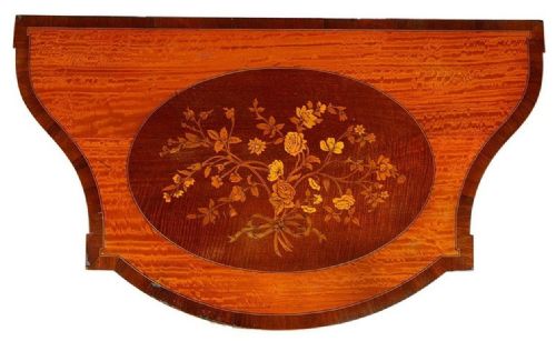 19TH CENTURY SATINWOOD INLAID SIDE CABINET - ADDITIONAL PHOTO 5