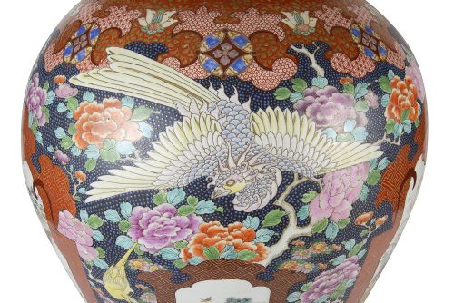 IMPRESSIVE 19TH CENTURY IMARI LIDDED VASE - ADDITIONAL PHOTO 5