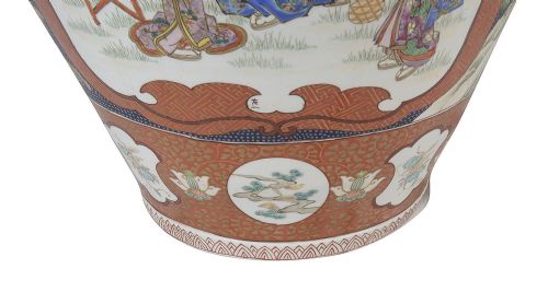 IMPRESSIVE 19TH CENTURY IMARI LIDDED VASE - ADDITIONAL PHOTO 8